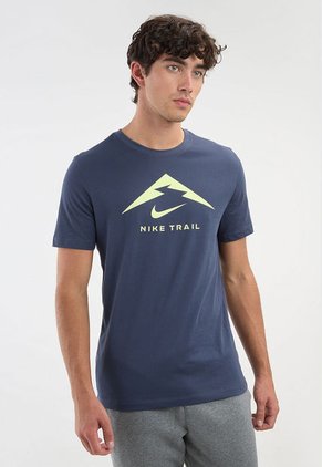 Camiseta Azul-Amarillo Neón NIKE Dri-FIT