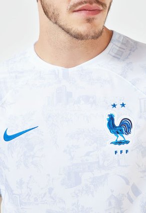 Camiseta Blanco-Azul Nike Francia