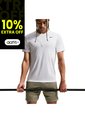 Camiseta Nike M Df Tee Std Flex Hombre-Blanco de Nike