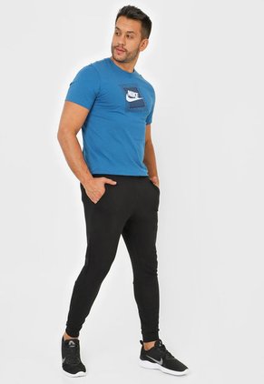 Pantalón Negro-Blanco Nike Dri-FIT
