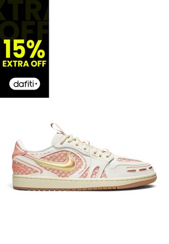 Tenis Nike Air Jordan 1 Low Method Mujer-Beige/Rosa Nike
