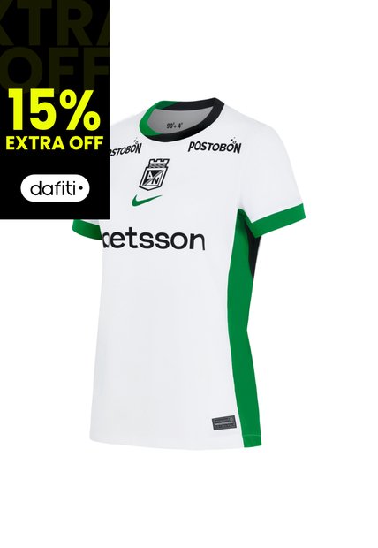 CAMISETA NIKE MUJER ATLÉTICO NACIONAL VISITANTE 2026 HV3921-100 Talla M