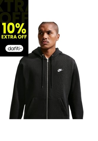 Hoodie Nike Club Bb Fz Hoodie Hombre-Negro Nike