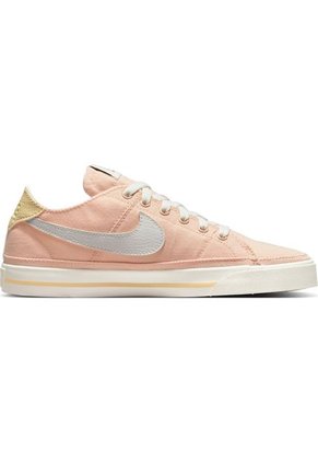 Tenis Mujer Nike Court Legacy Cnvs Rosa Claro