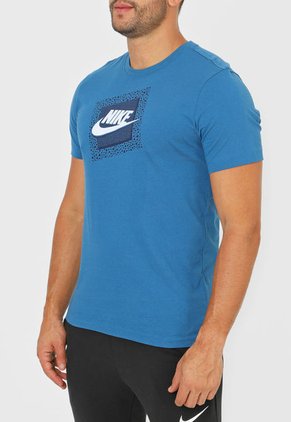Camiseta Azul-Blanco Nike Sportswear