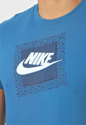 Camiseta Azul-Blanco Nike Sportswear