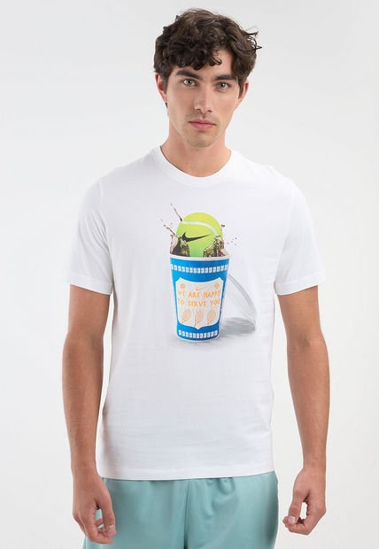 Camiseta Blanco-Multicolor NIKE Court Heritage