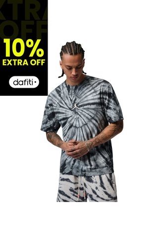 Camiseta Nike Brk Td Ssnl Fest Ss Crw Hombre-Gris/Negro Nike