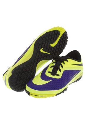 Fútbol Nike Hypervenom Phade TF JR Morado-Verde