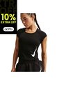 Camiseta Nike Tempo Swoosh Run Df Ss Mujer-Negro de Nike