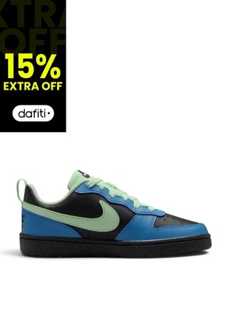 Tenis Nike Court Borough Low Recraft De Niño-Negro/Azul Nike