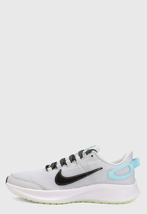 Tenis Running Blanco-Gris-Negro Nike Runallday 2