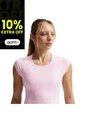 Camiseta Nike Tempo Swoosh Run Df Ss Mujer-Rosa de Nike