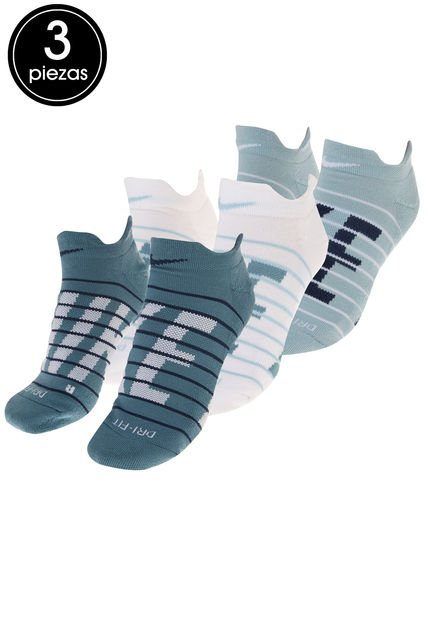 Trio Calcetines Azules-Blancos Nike