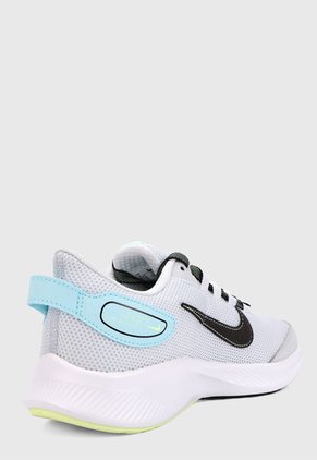 Tenis Running Blanco-Gris-Negro Nike Runallday 2