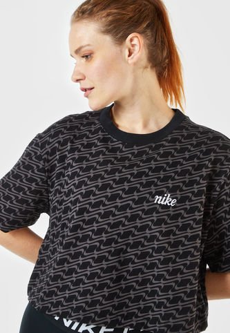 Nike - Camiseta Negro-Gris Nike Sportswear Icon Clash