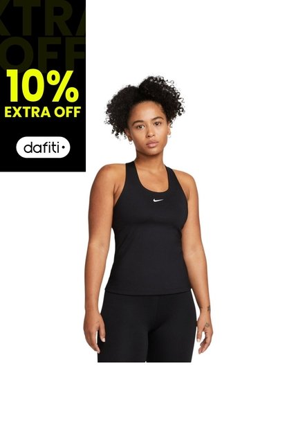 Camiseta Sin Mangas Nike Swoosh Bra Tank Mujer-Negro