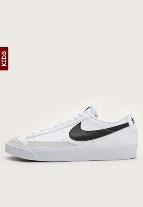 Tenis Lifestyle Blanco-Negro-Gris Nike Kids Blazer Low '77