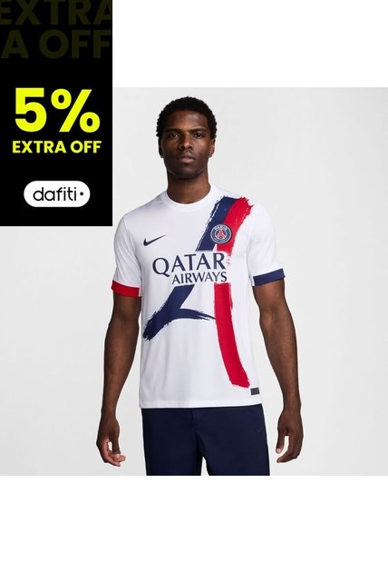Camiseta Hombre Nike Paris Saint-Germain Away 24/25 Blanco