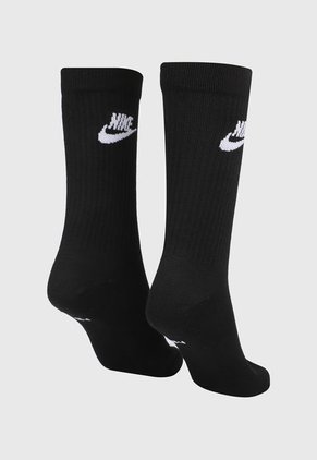 Medias X3 Negro-Blanco Nike Sportswear Everyday Essential