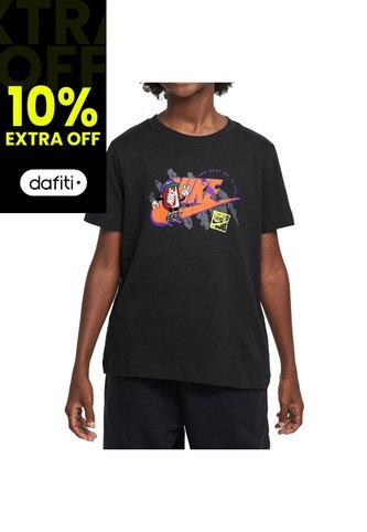 Camiseta Nike K Nsw Tee Boxy 1 Futura Niño-Negro Nike