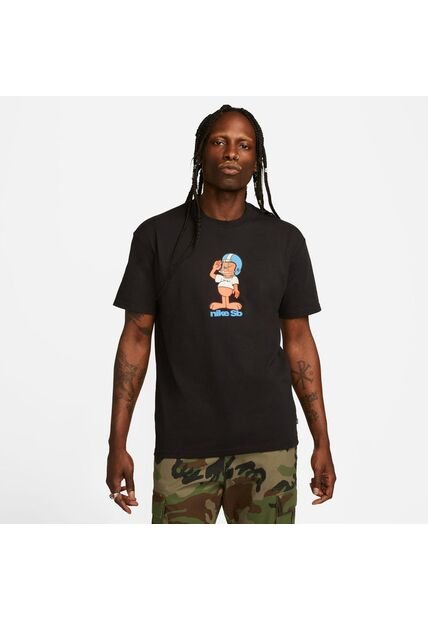 Camiseta Hombre Nike Sb Tee Salute Negro