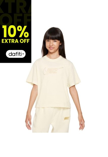Camiseta Nike Sportswear Niña-Beige