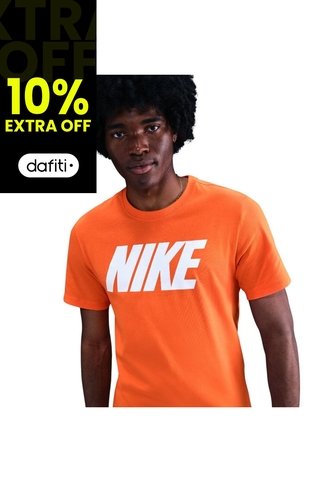 Camiseta Nike M Nsw Tee Block1 Fs Hombre-Naranja Nike