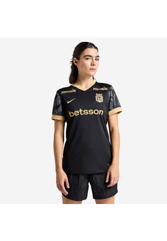 Nike Camiseta Nike Mujer Atlético Nacional Visitante 2025-Negro-Dorado Camiseta Nike