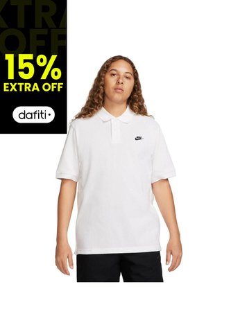 Camiseta Polo Pique Nike Shortsleeve-Blanco Nike
