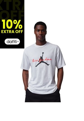 Camiseta Nike M J Brk Ess 85 Gfx Ss Crw Hombre-Blanco Nike