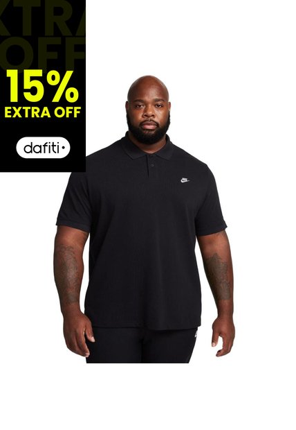 Camiseta Polo Pique Nike Short Sleeve-Negro