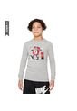 Camiseta Manga Larga Nike Sportswear Tee Niño-Gris de Nike
