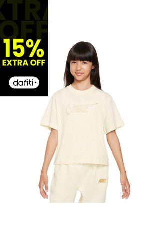 Camiseta Nike Sportswear Niña-Beige Nike