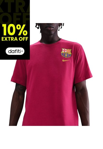 Camiseta Nike Fcb M Nk Crest Tee Hombre-Bordo