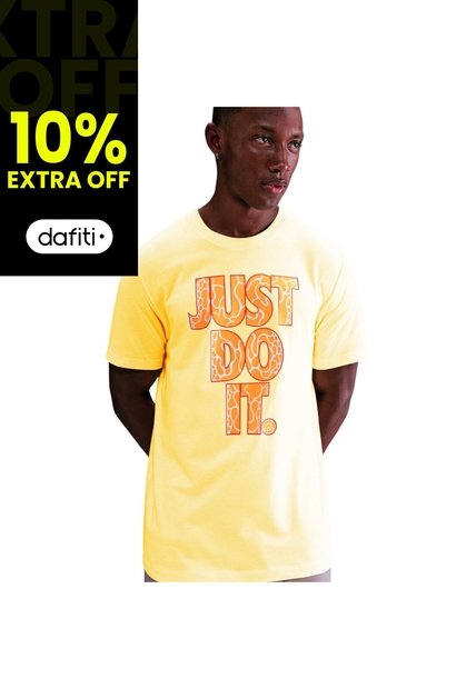 Camiseta Nike Nsw Tee 12Mo Jdi Sp24 Fs Hombre-Amarillo