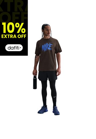 Camiseta Nike M Nk Df Uv Hyverse Ss Gfx Hombre-Cafe Nike