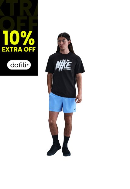 Camiseta Nike M Nk Df Uv Hyverse Ss Gfx Hombre-Negro