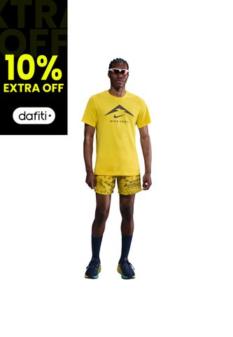 Camiseta Nike Dri Fit Tee Trail Hombre-Amarillo Nike