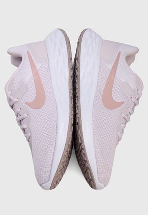 Tenis Running Rosa-Blanco Nike Revolution 6 Next Nature