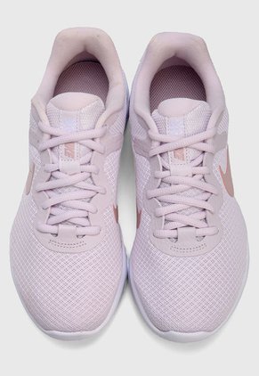 Tenis Running Rosa-Blanco Nike Revolution 6 Next Nature