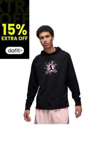 Hoodie Nike Dri Fit Graphic Fleece Pullover-Negro Nike