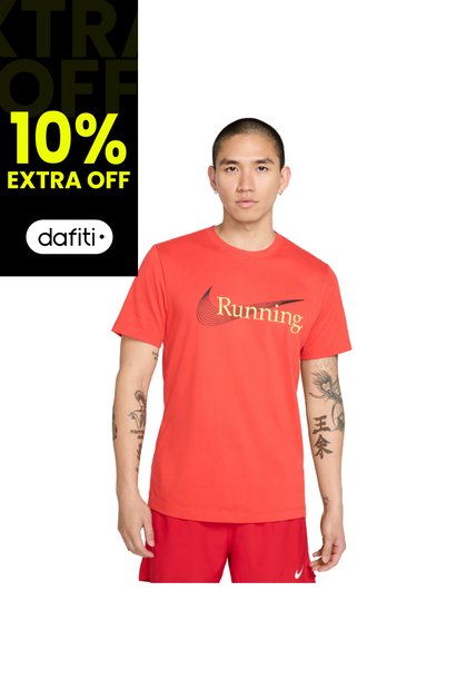 Camiseta Esqueleto Nike Dri-Fit Legend Hombre-Rojo