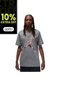 Camiseta Jordan Brand Crew Graphic Tees-Gris de Nike