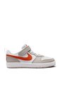 Tenis Nike Court Borough Low Ess Bpv Niño-Blanco/Naranja de Nike