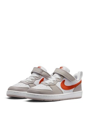 Tenis Nike Court Borough Low Ess Bpv Niño-Blanco/Naranja