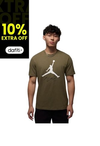 Camiseta Nike Jumpman Flight Hbr Tee Hombre-Verde Nike