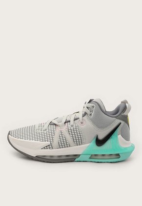 Tenis Basketball Gris-Verde Menta Nike LeBron Witness 7
