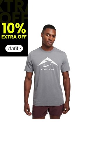 Camiseta Nike Dri Fit Tee Trail-Gris Nike
