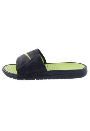 Playeras Nike Benassi Solarsoft Slide Azul-Verde